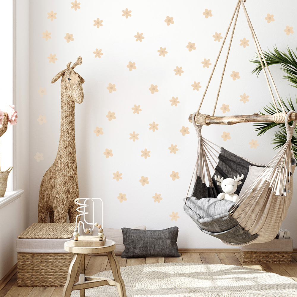 Gänseblümchen II Wandtattoo an Kinderzimmerwand