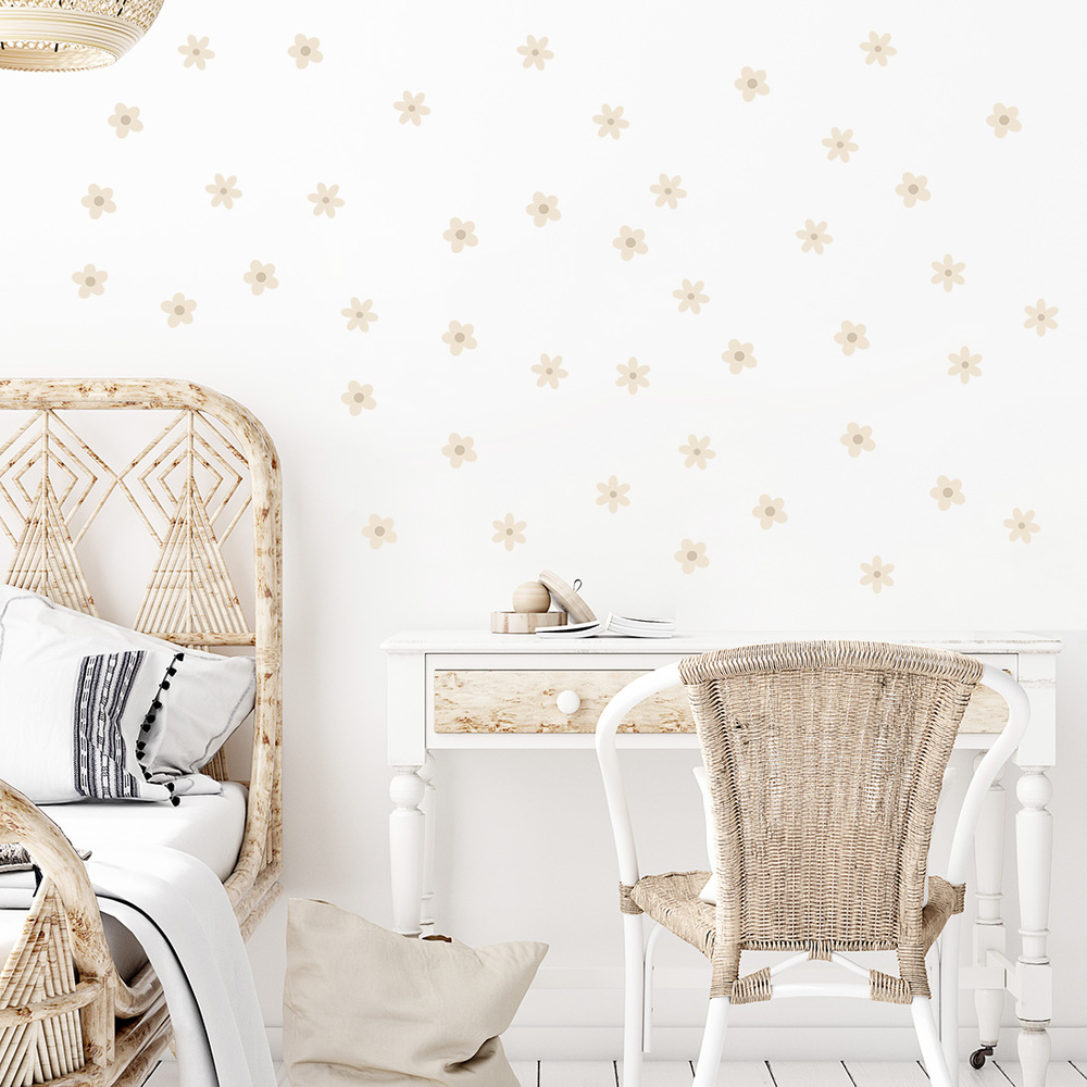 Gänseblümchen I Wandtattoo an Kinderzimmerwand