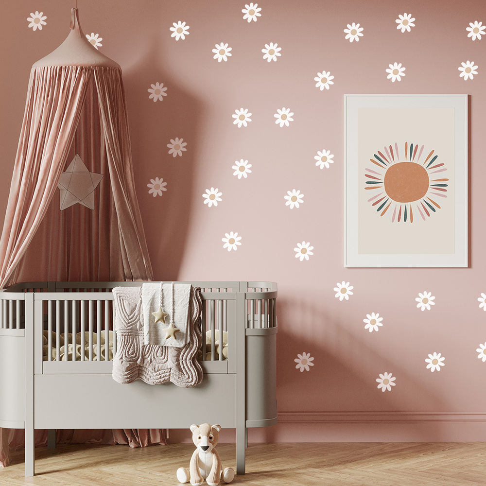 Gänseblümchen VI Wandtattoo an Kinderzimmerwand