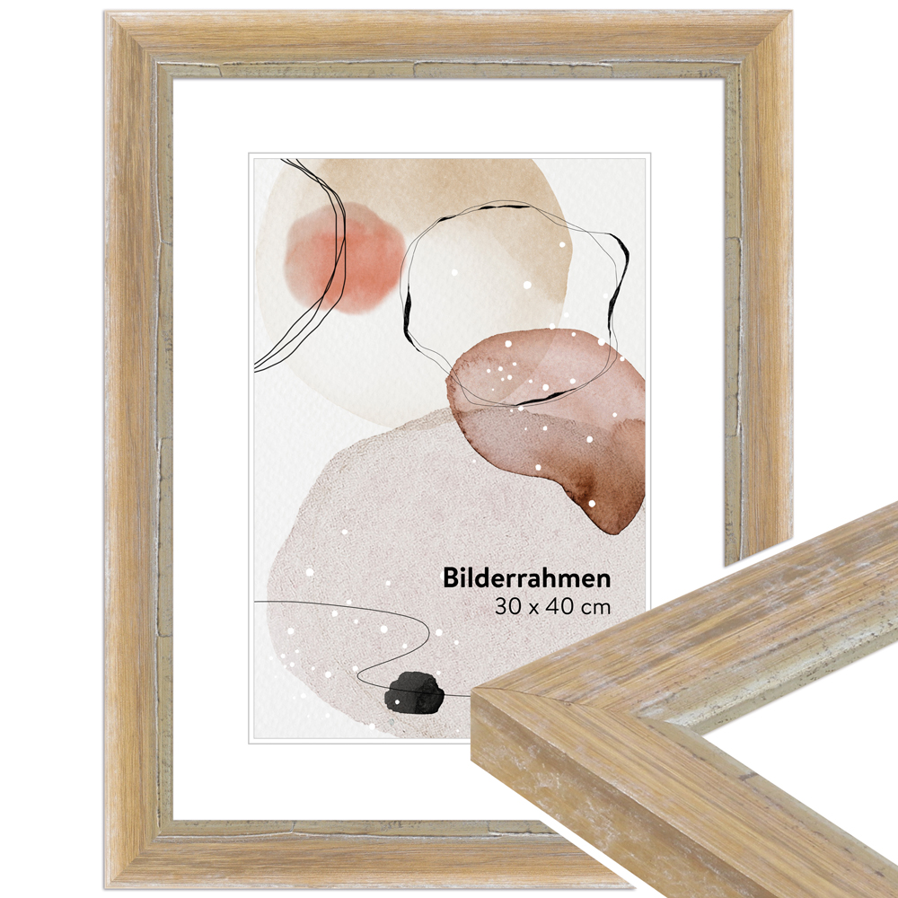 Mende Frames Bilderrahmen H640 Braun 60 x 60 cm aus Holz Made in Germany