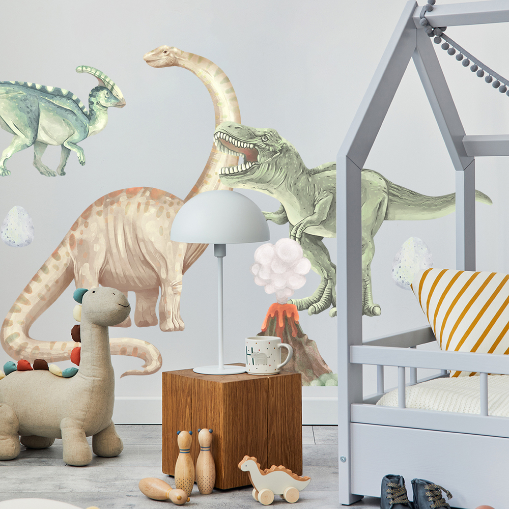 Dinosaurier I Wandaufkleber Dinosaurier I Wandtattoo an Kinderzimmerwand