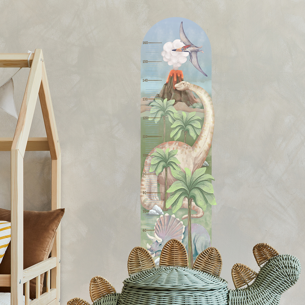 Sticker Dinosaurier Kindermesslatte für Wand Wand dekoriert mit Dino Kindermesslatte Wandsticker