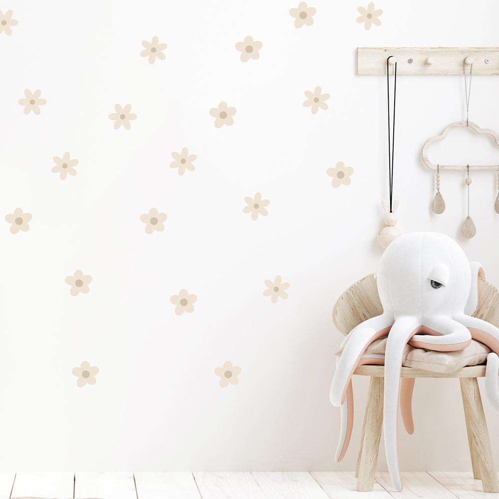 Kinderzimmer dekoriert mit Gänseblümchen I Sticker