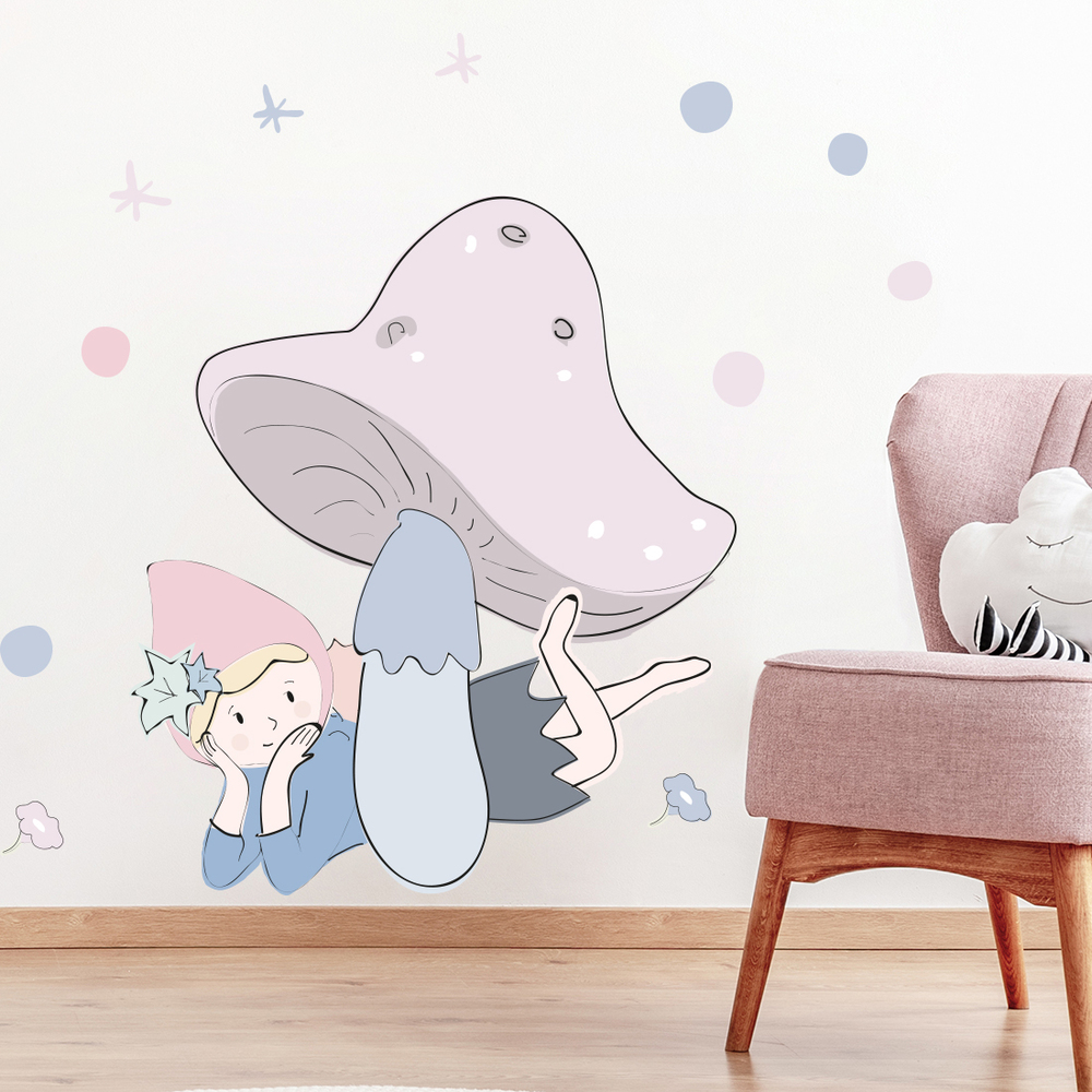 Kinderzimmer dekoriert mit Fee Liv Sticker