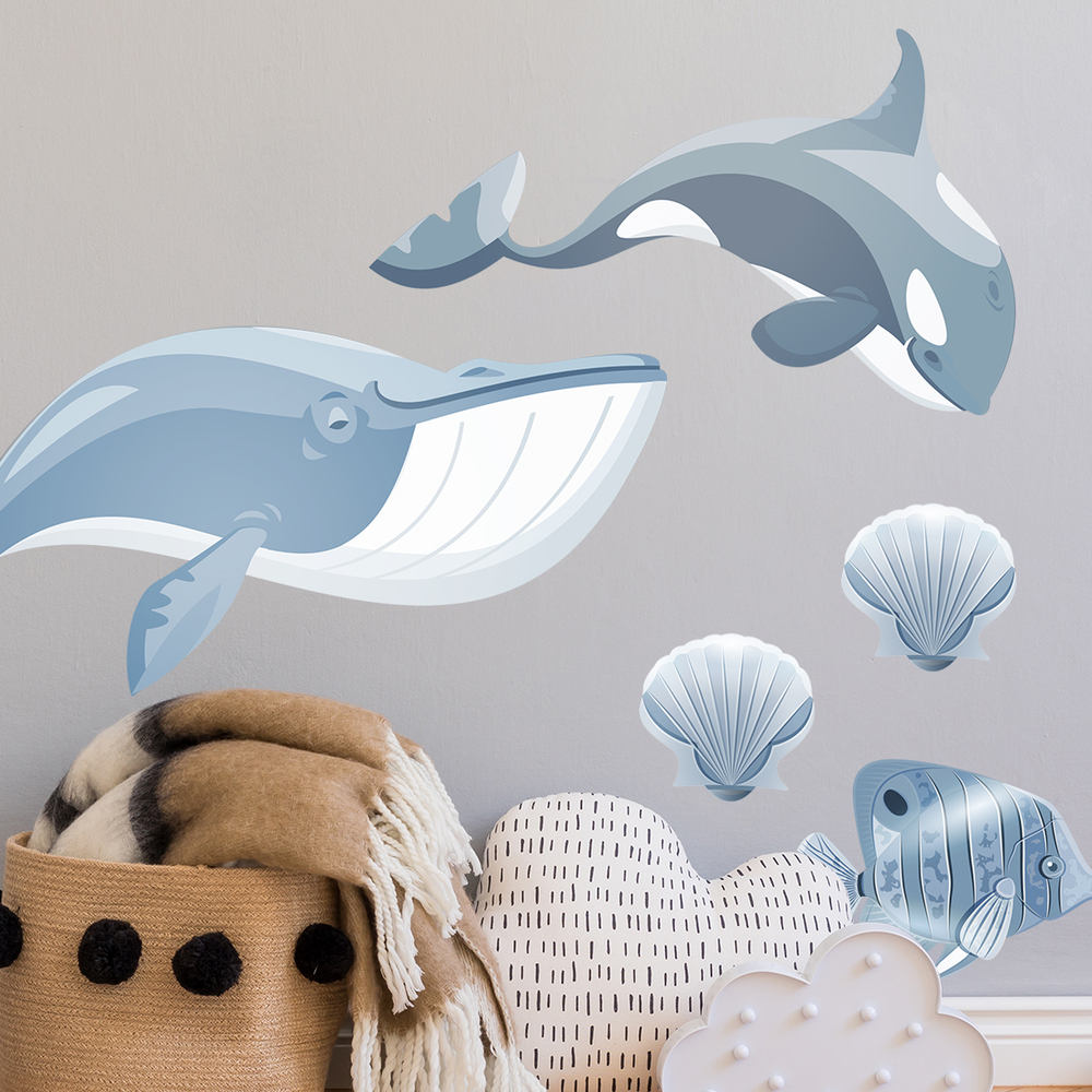 Wand dekoriert mit Ozean Wandsticker