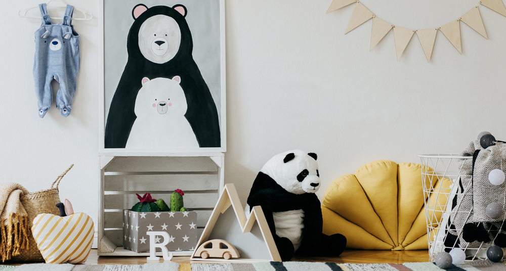 Wandgestaltung Jungenzimmer modern eingerichtetes Kinderzimmer