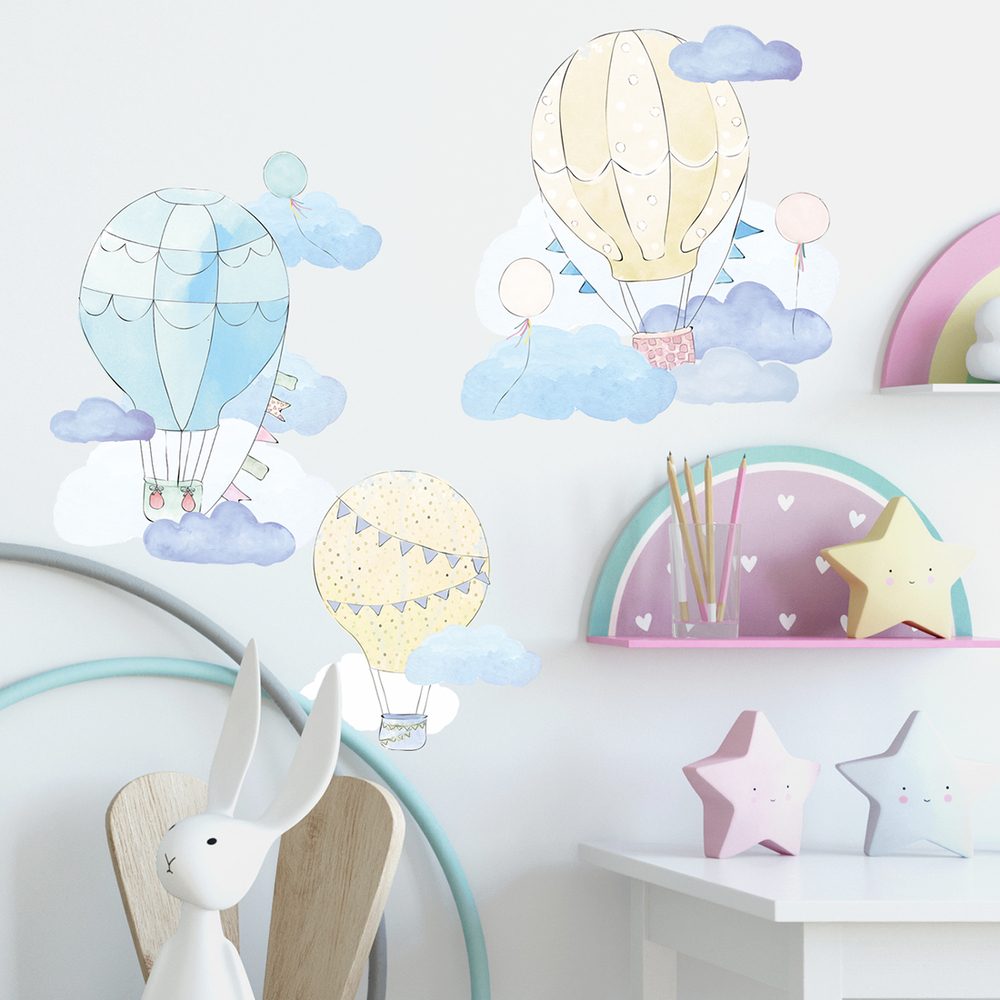 Wandaufkleber Motiv minzfarbene Ballons