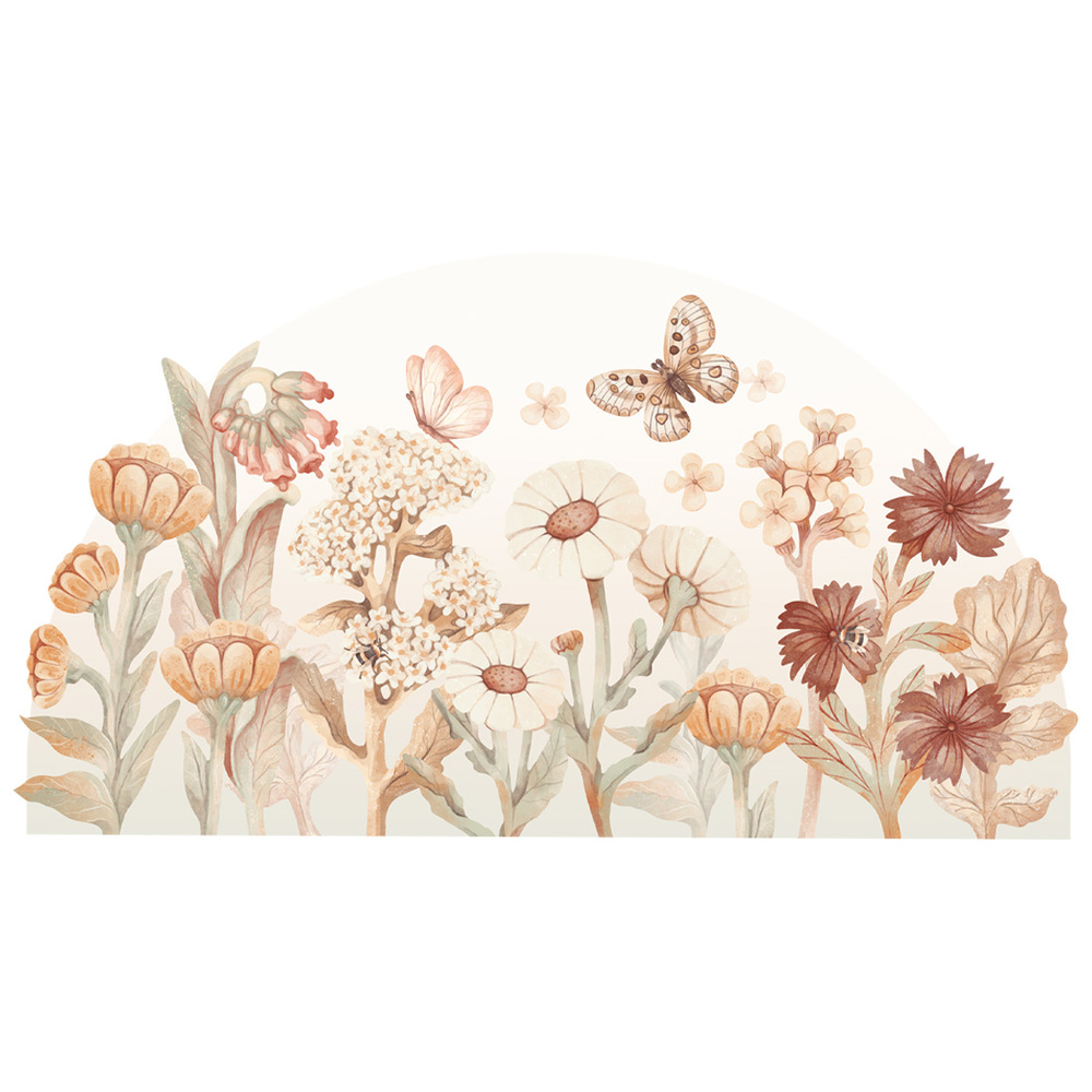 Wandtattoo Boho Blumen
