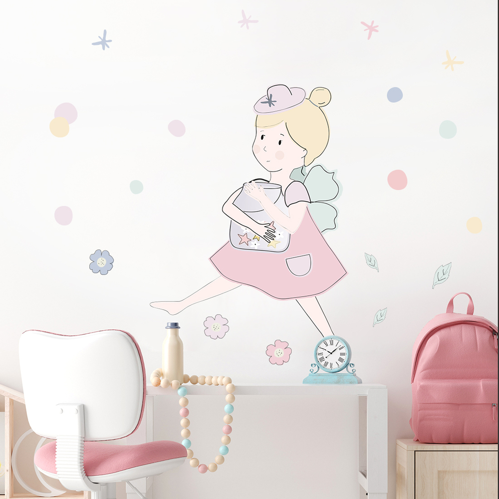 Fee Freja Wandtattoo an Kinderzimmerwand