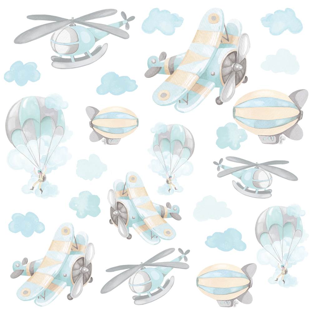 Wandtattoo von Flugzeugen