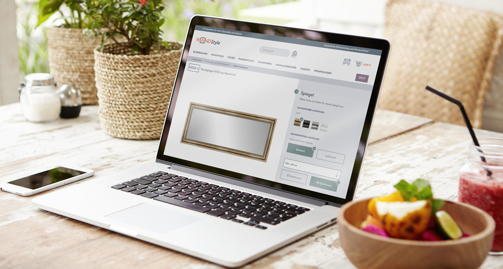 Wandspiegel individuell gestalten im WANDStyle Shop