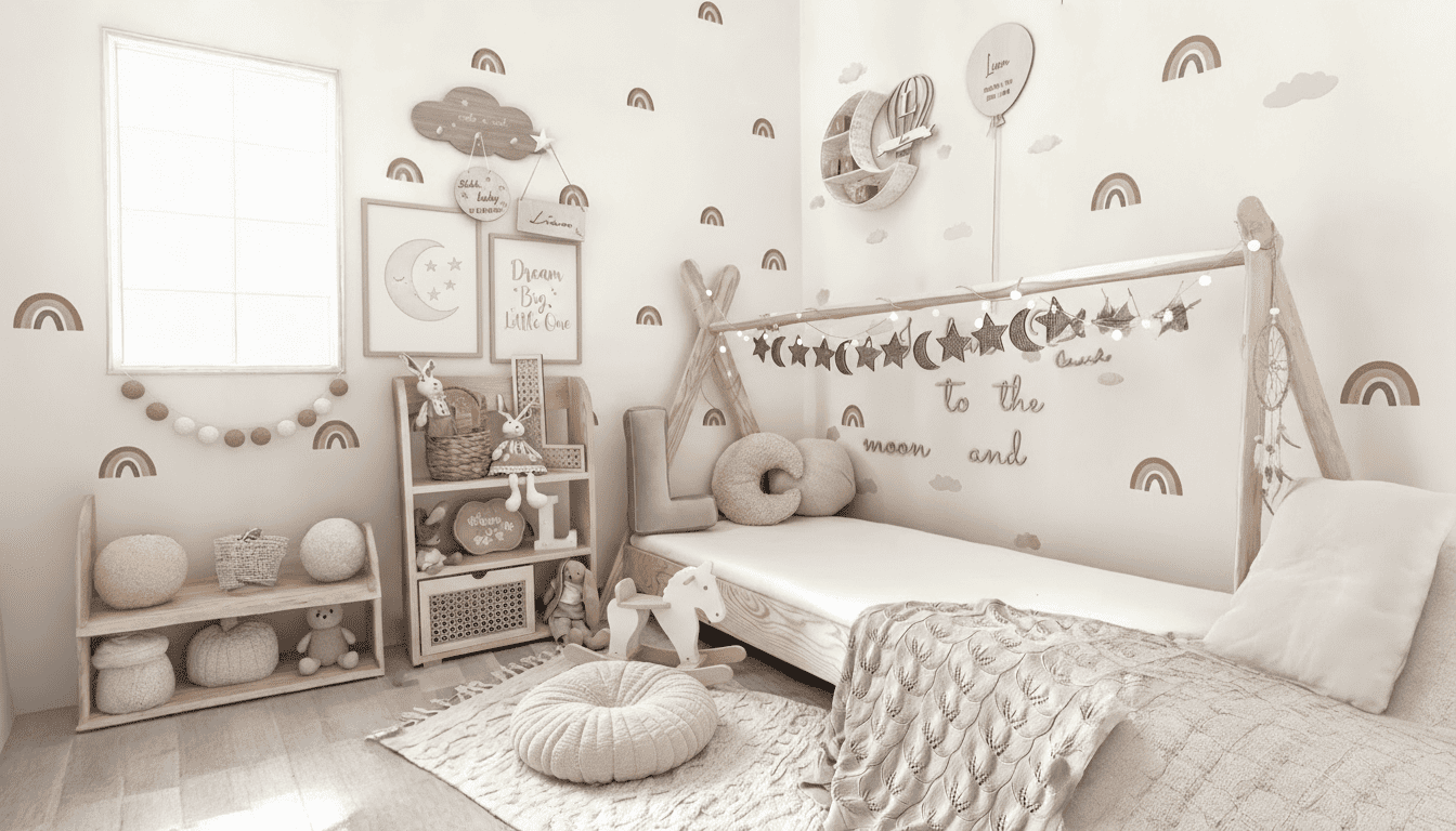 Beige Kinderzimmer Wandtattoos Kinderzimmer Wandtattoos in beige