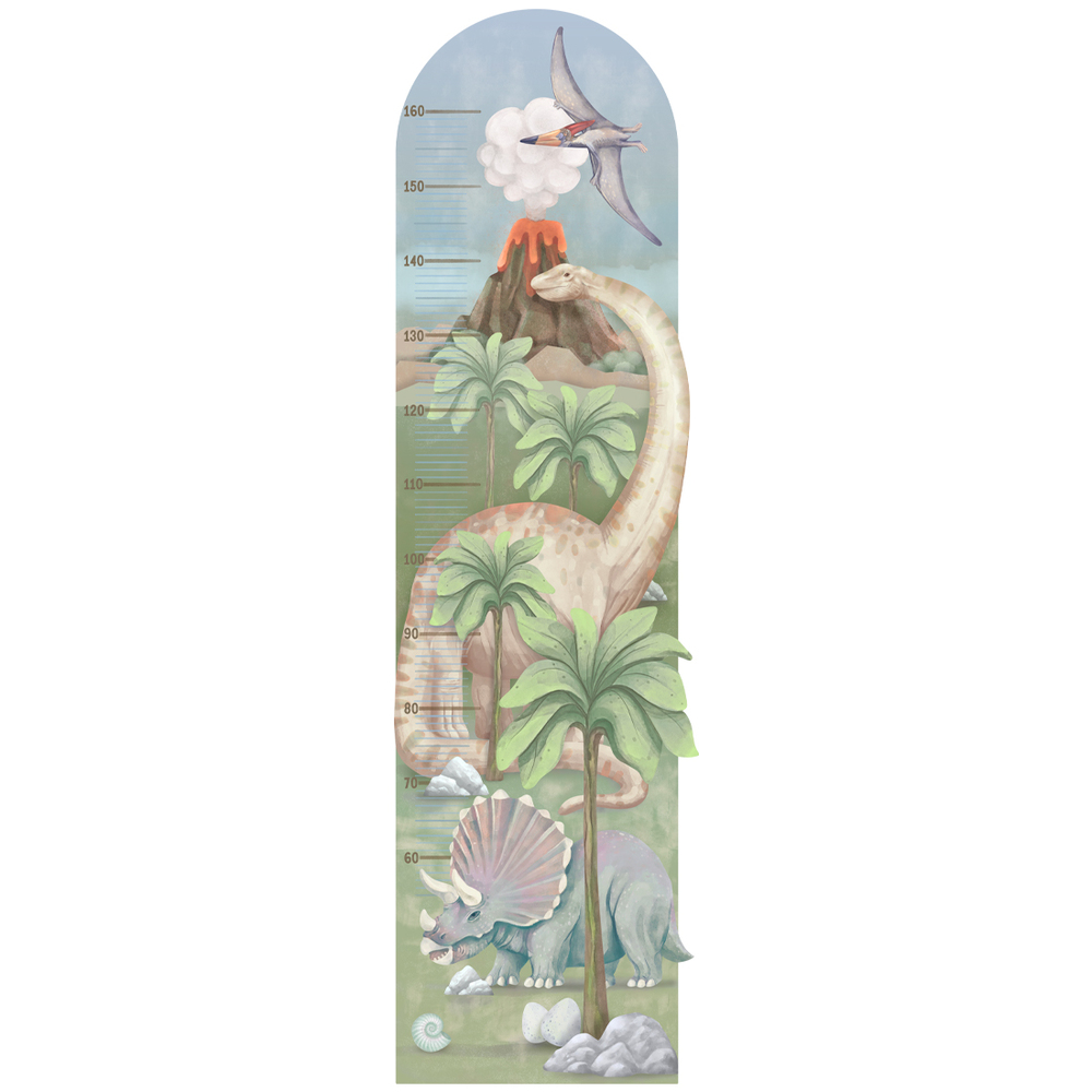 Wandtattoo | Dinosaurier Kindermesslatte 