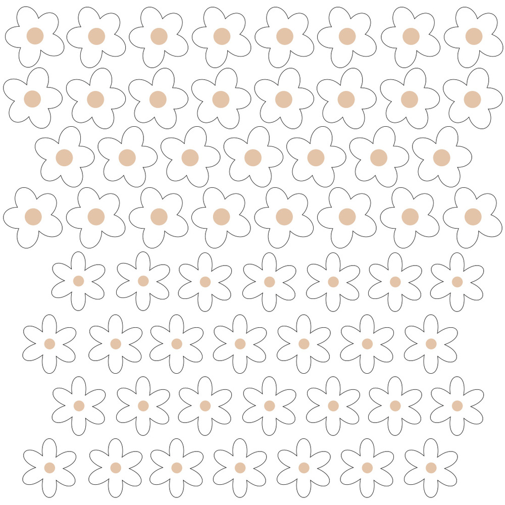 Wandtattoo Gänseblümchen X