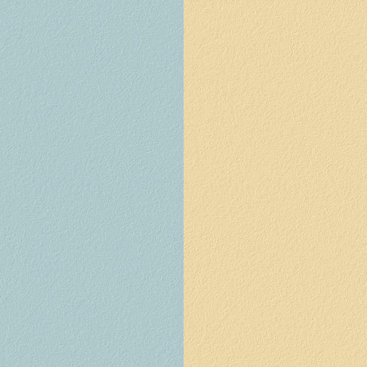 Bali Blue und Honeymoon Farbmuster Farbbeispiel bestehend aus den Farben Blau und Gelb