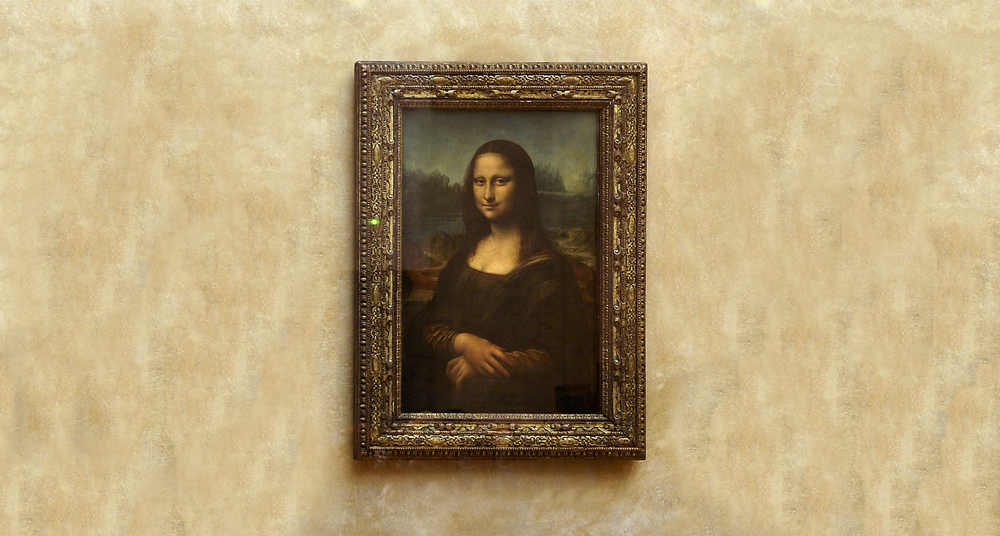 Mona Lisa in einem Barock Bilderrahmen