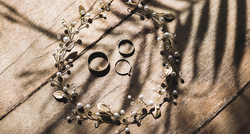 Hochzeit Shabby-Chic Ringe für Hochzeit im Shabby-Chic Look