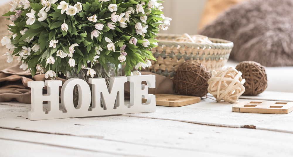 Wohndekoration im Shabby-Chic Look Shabby-Chic Deko für zu Hause
