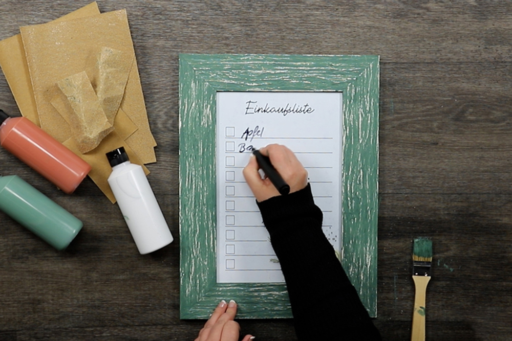 DIY - Shabby Chic Rahmen selbst gemacht: fertig für den Gebrauch Selbstgestalteter Bilderrahmen aus Holz im Shabby-Chic Stil