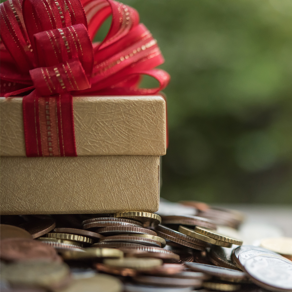 Geschenkideen für Geldgeschenke Geschenk mit etwas Kleingeld