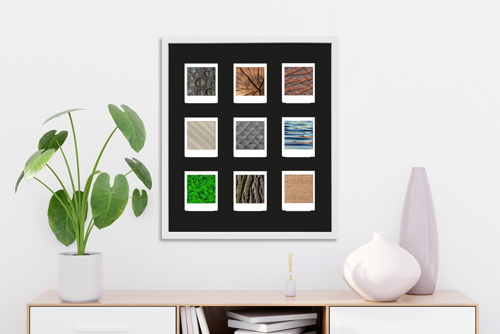 Moderner Bilderrahmen für Instax Square Fotos