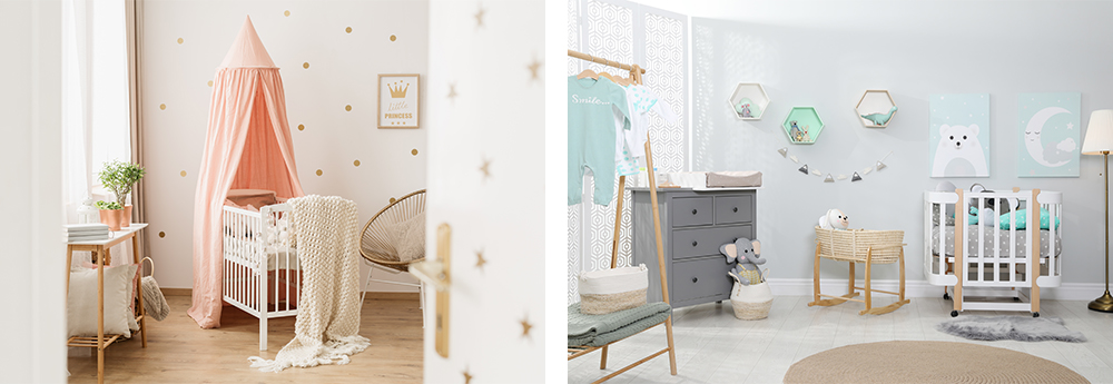 “zwei-Babyzimmer-mit-moderner-Wandgestaltung”