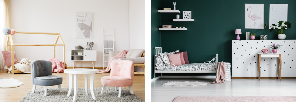 “modern-gestaltete-Kinderzimmer-mit-der-Trendfarbe-Rosa”