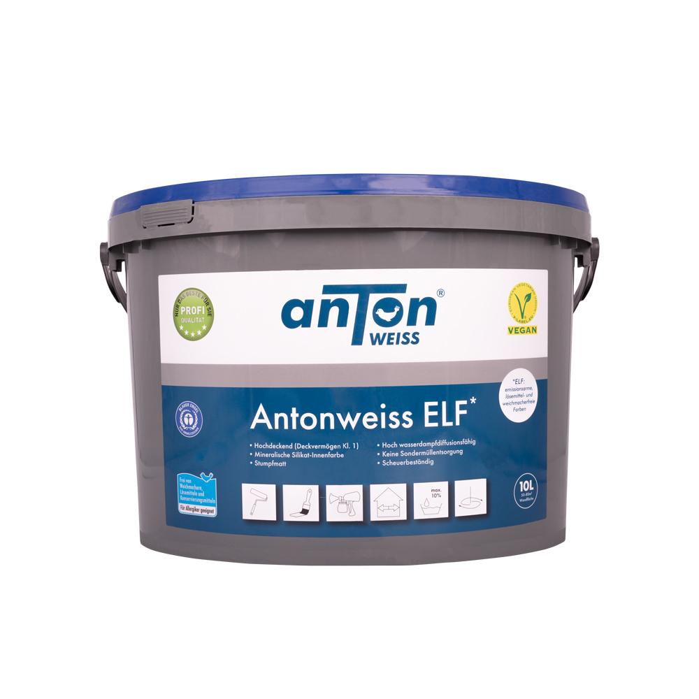 Weiß, vegane Wandfarbe | Mineralfarbe