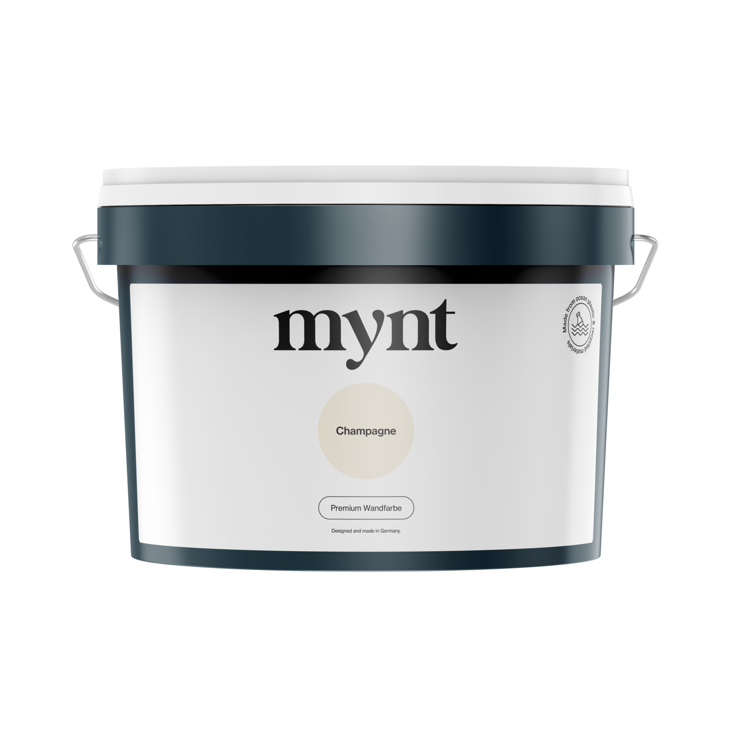 1 Liter Eimer Wandfarbe Champagne Wandfarbe "Champagne" gefüllt in Farbeimer