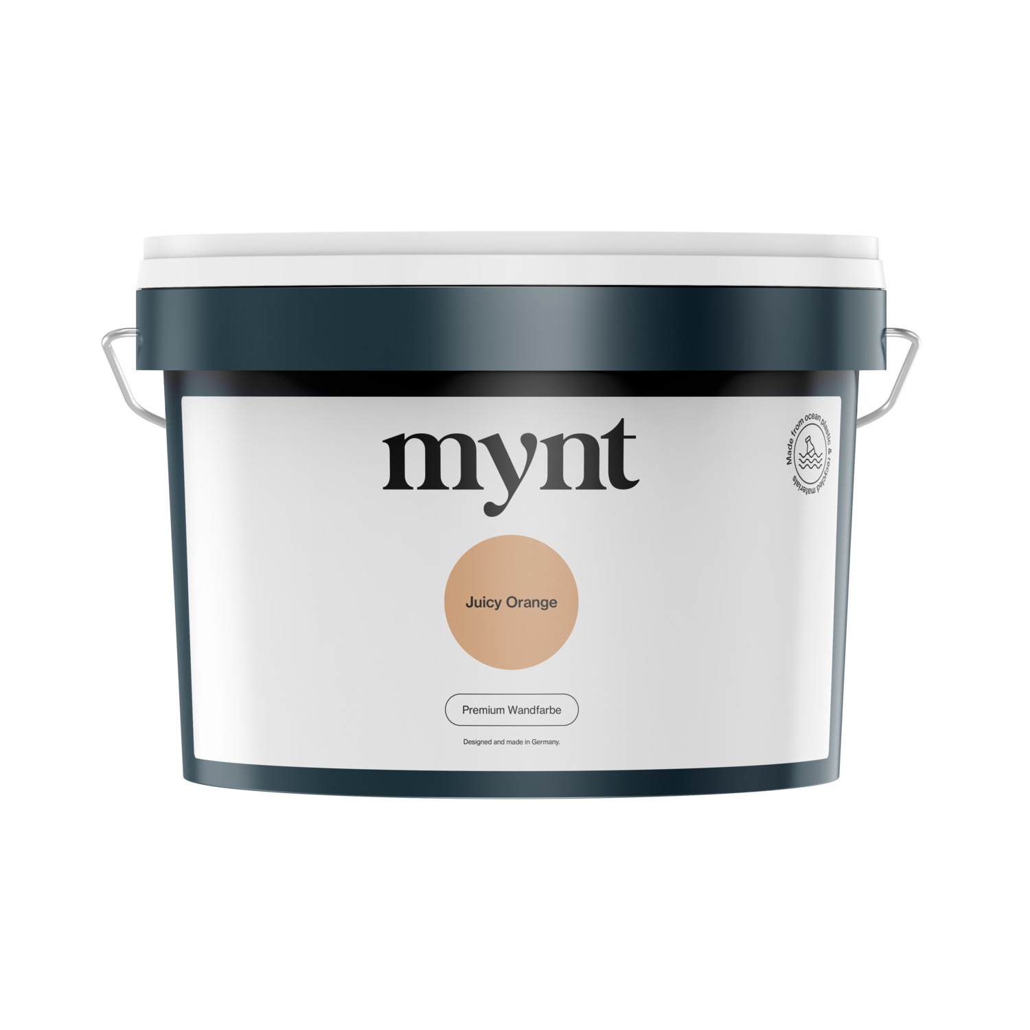 1 Liter Eimer Wandfarbe Juicy Orange Wandfarbe "Juicy Orange" gefüllt in Farbeimer