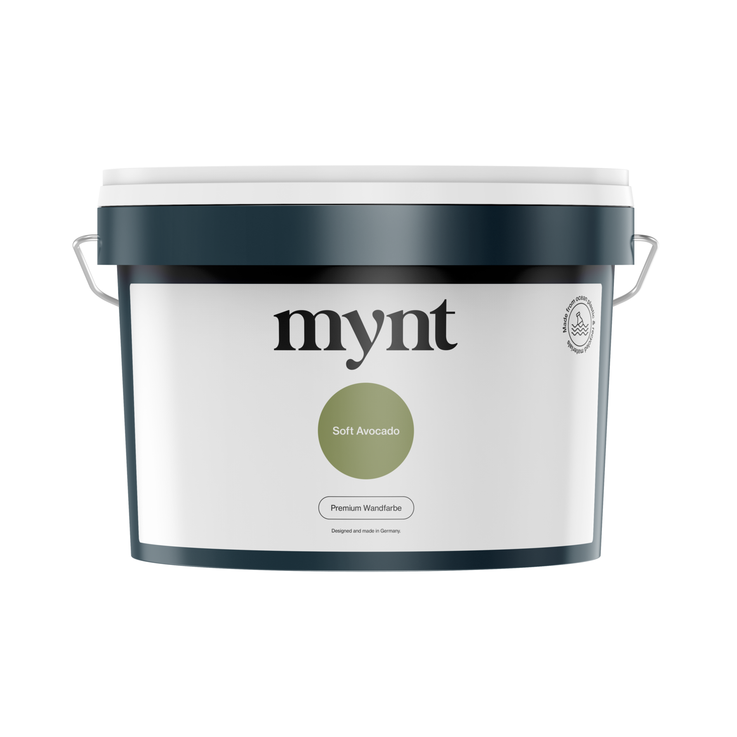 1 Liter Eimer Wandfarbe Soft Avocado Wandfarbe "Soft Avocado" gefüllt in Farbeimer