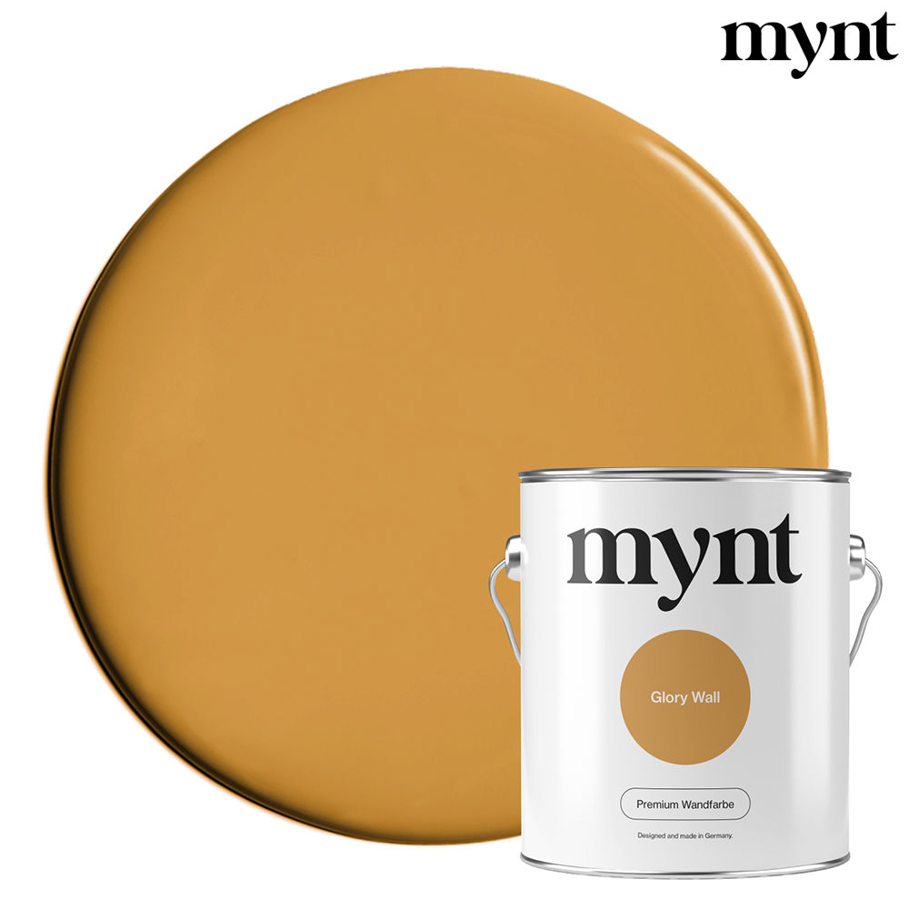 Farbtropfen - Wandfarbe Glory Wall Farbklecks mit Eimer der Farbe Glory Wall