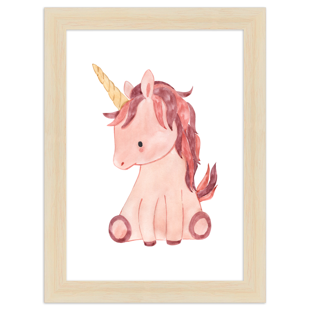 gerahmtes Poster | Einhorn