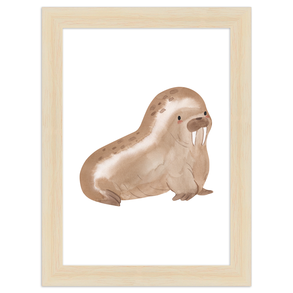 gerahmtes Poster | Walroß