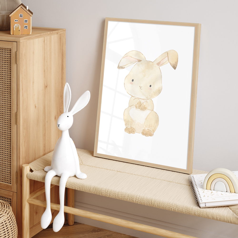 "Hase" 40x60 cm Poster im Kinderzimmer