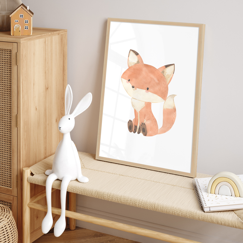 "Fuchs" 40x60 cm Poster im Kinderzimmer