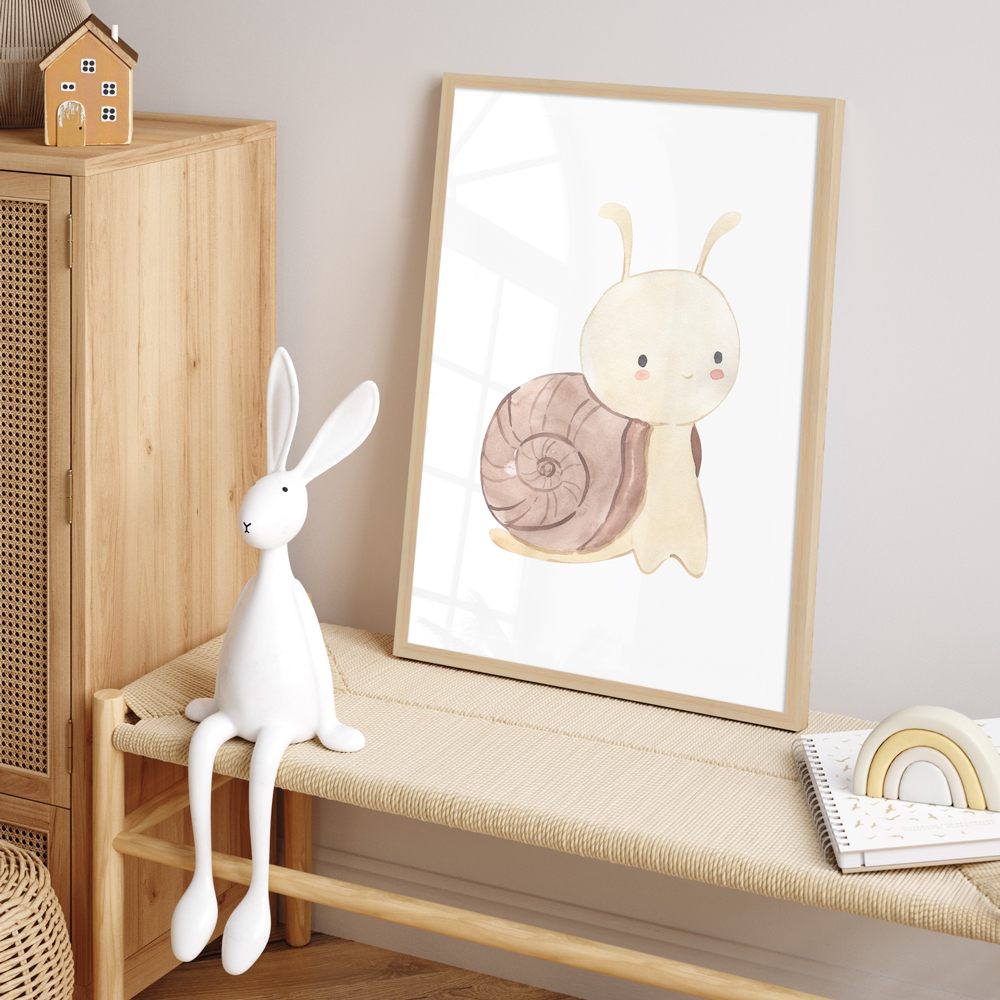 "Schnecke" 40x60 cm Poster im Kinderzimmer