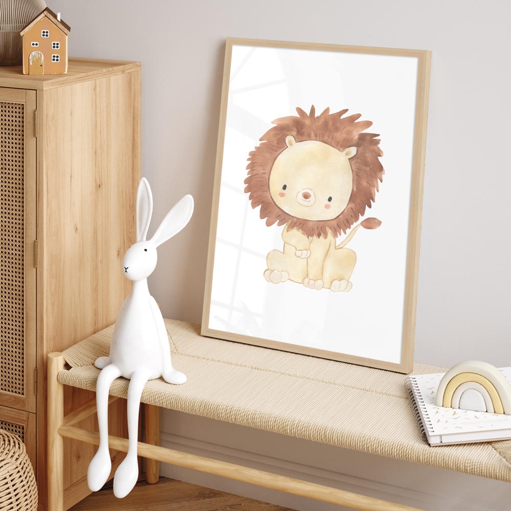 Interior Beispiel - 40x60 cm Poster "Löwe" "Löwe" 40x60 cm Poster im Kinderzimmer
