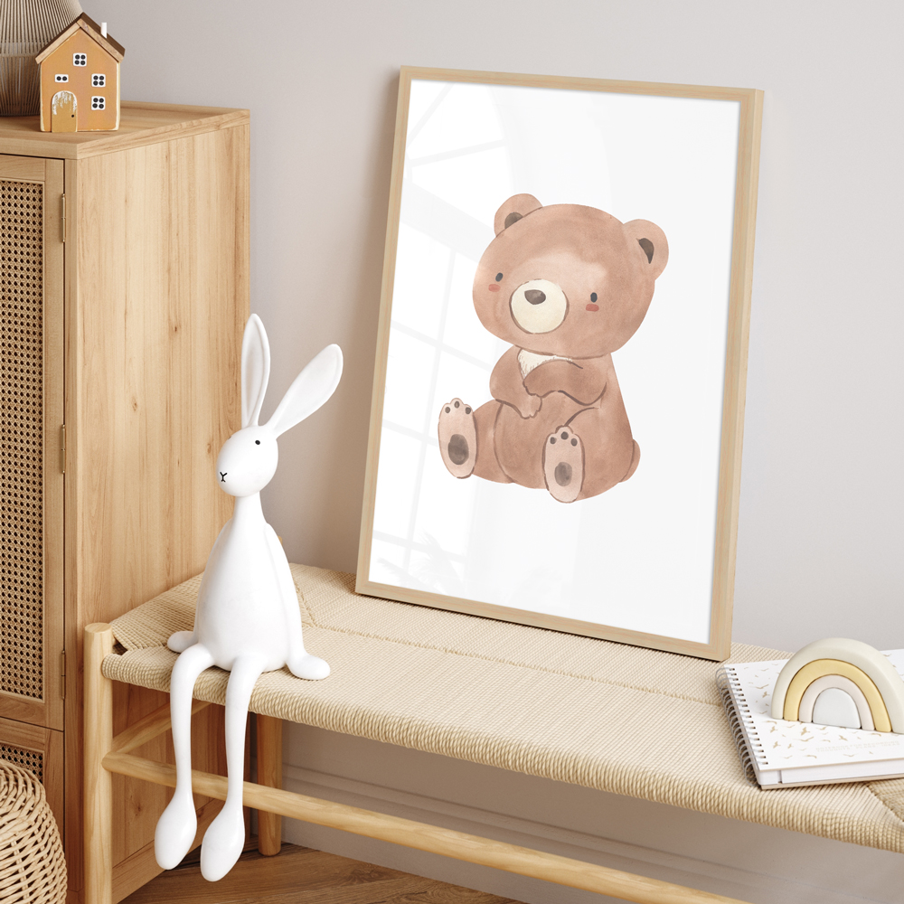 "Bär" 40x60 cm Poster im Kinderzimmer