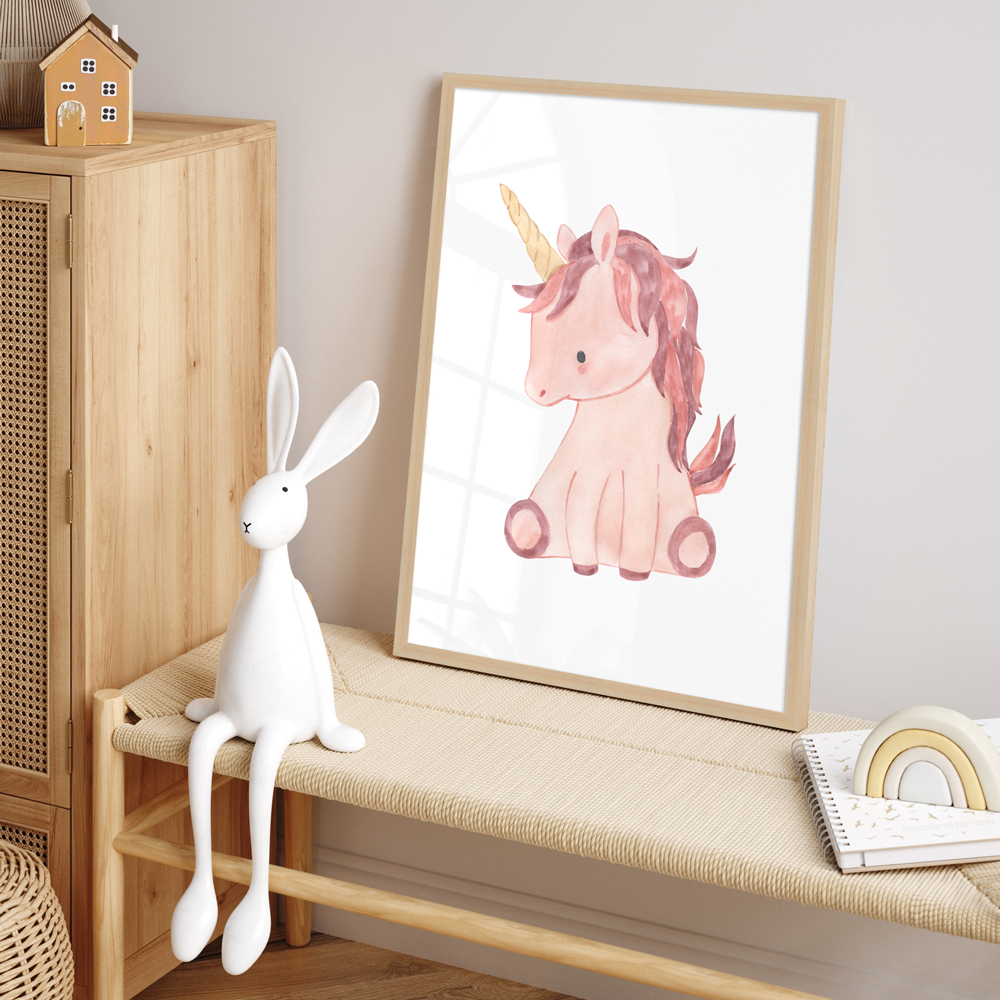 "Einhorn" 40x60 cm Poster im Kinderzimmer