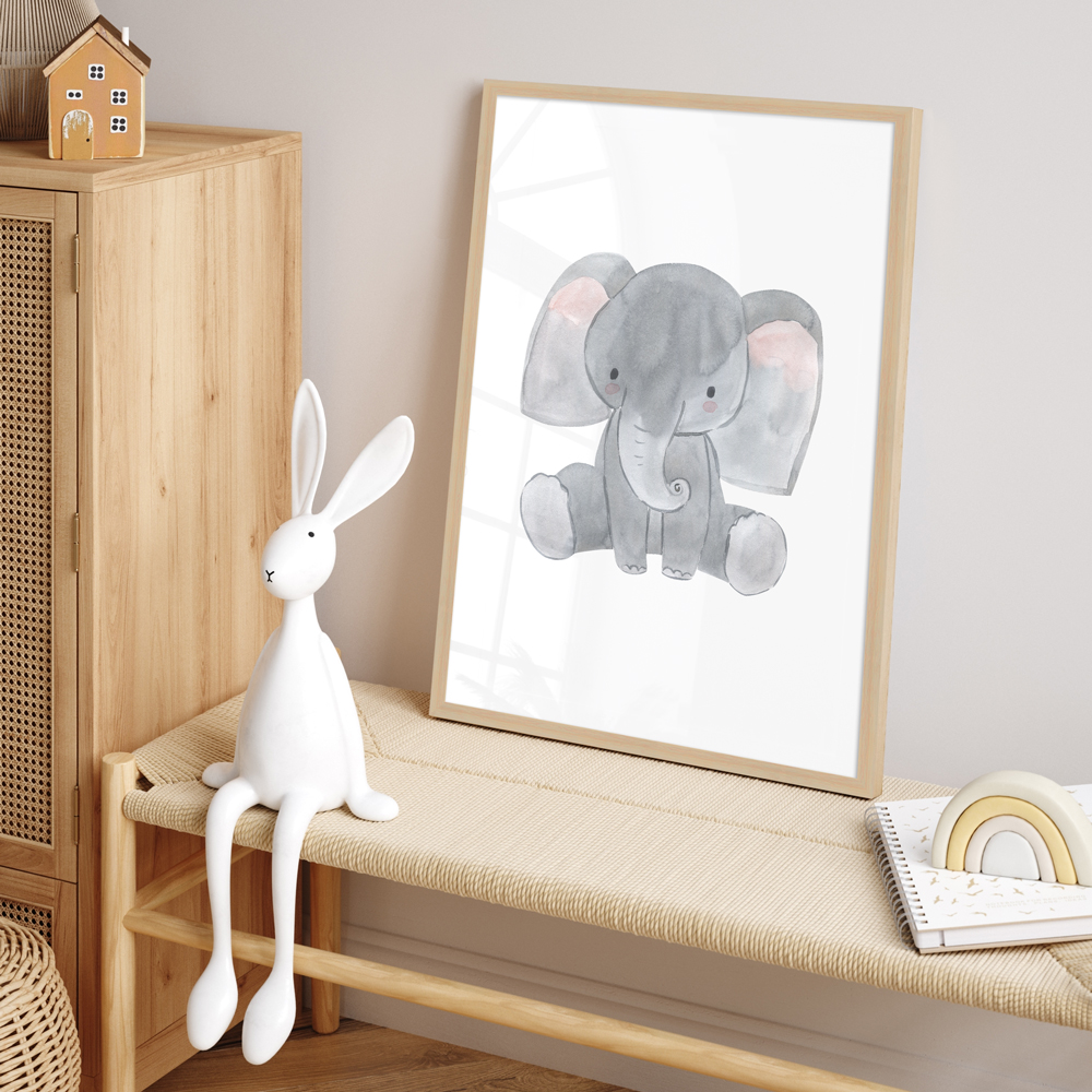 "Elefant" 40x60 cm Poster im Kinderzimmer