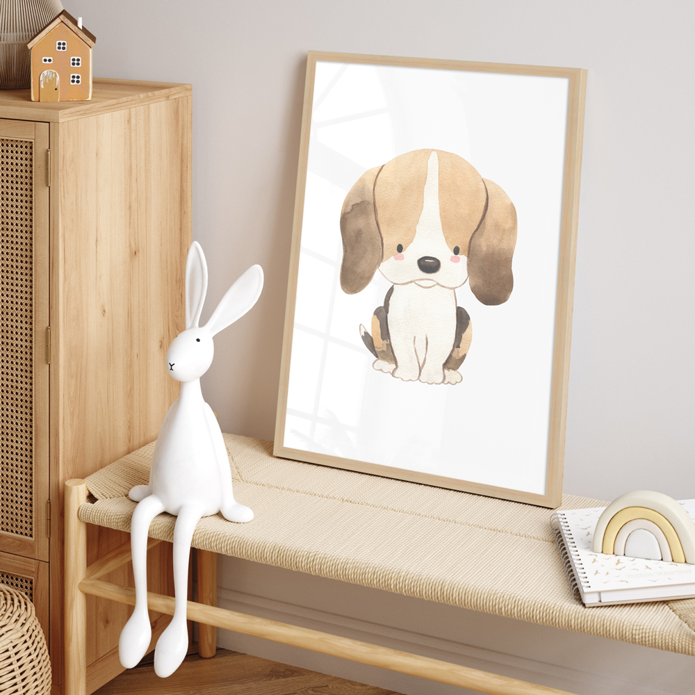 "Hund" 40x60 cm Poster im Kinderzimmer
