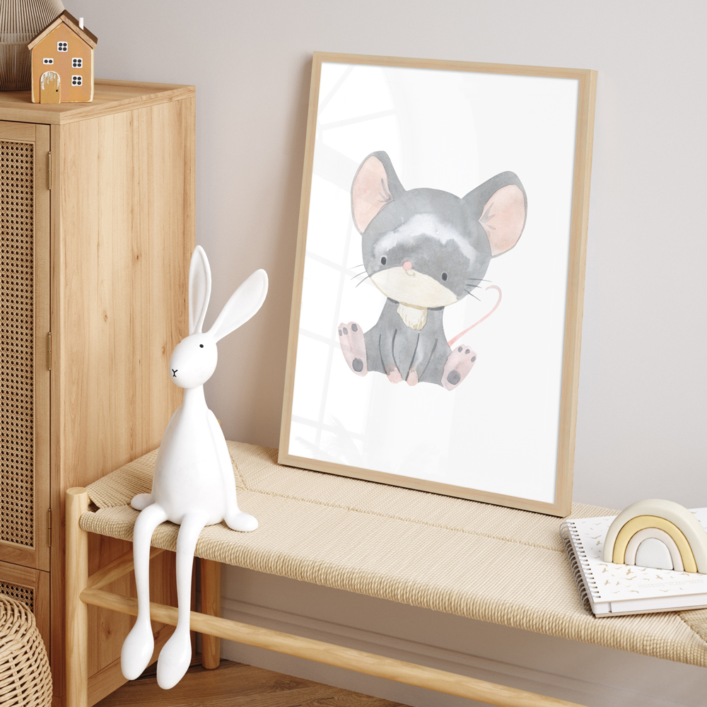 "Maus" 40x60 cm Poster im Kinderzimmer