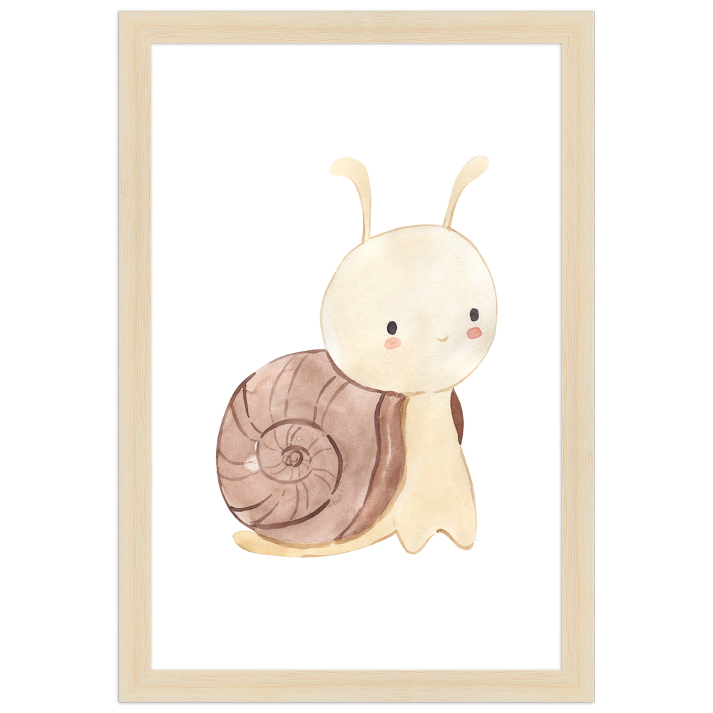 gerahmtes Poster | Schnecke