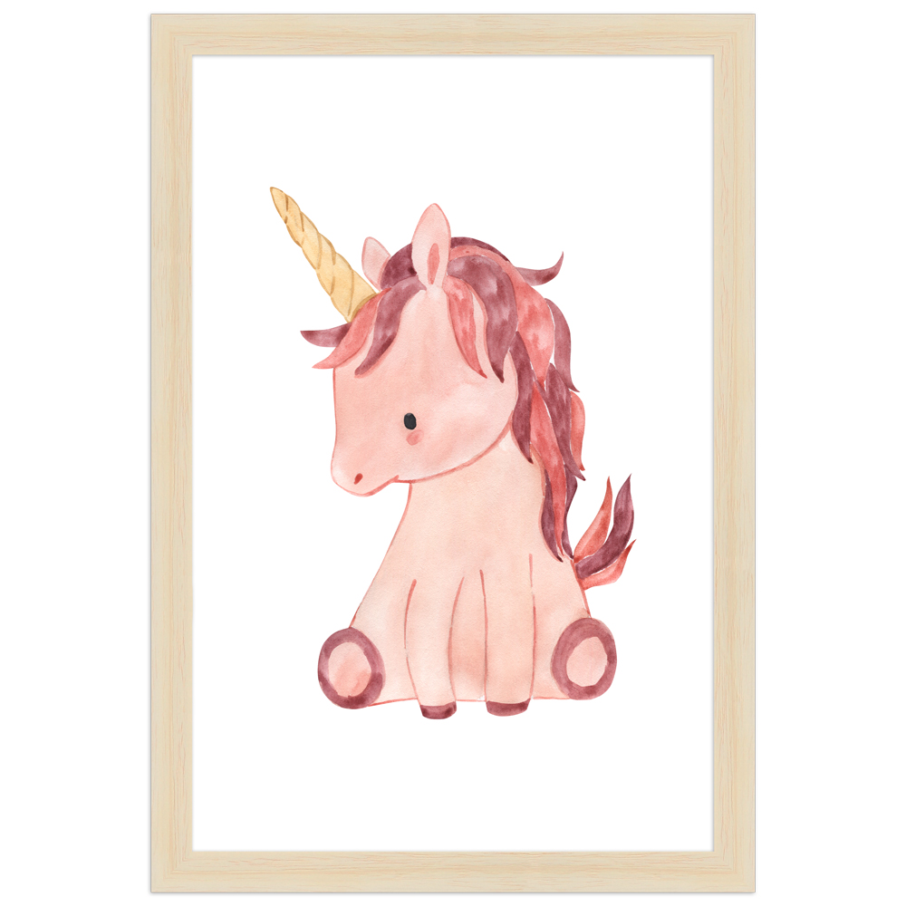 gerahmtes Poster | Einhorn