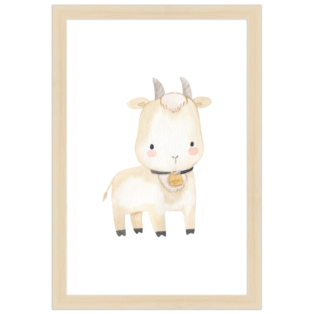 gerahmtes Poster | Ziege