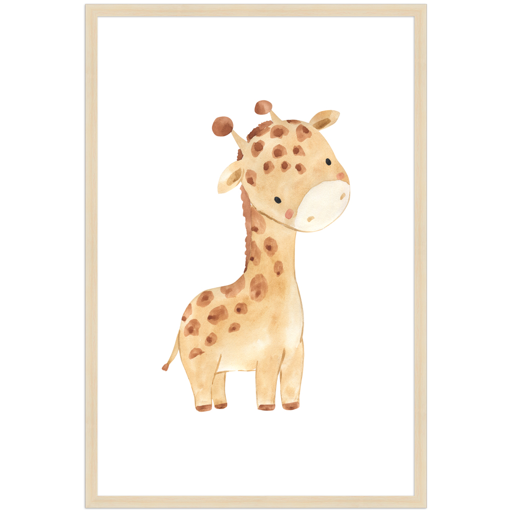 gerahmtes Poster | Giraffe