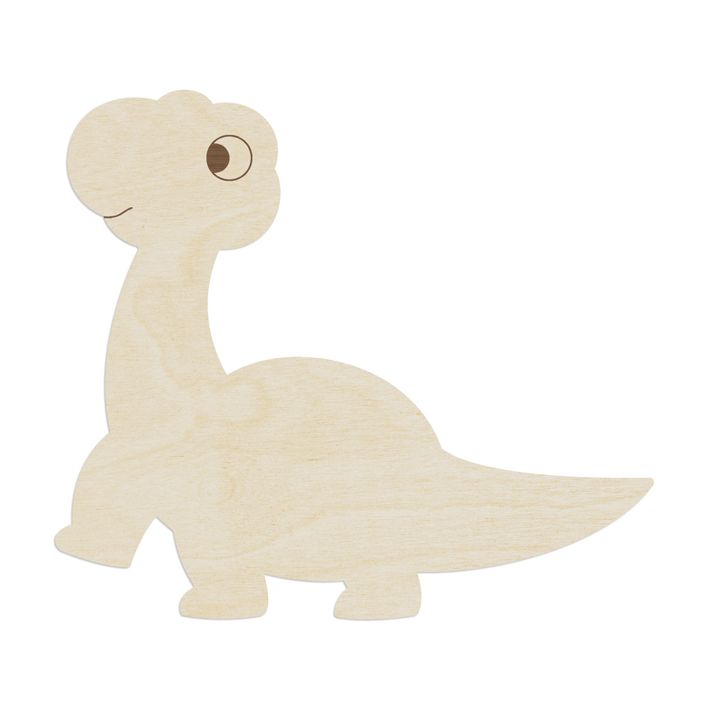 "Dino Brachiosaurus" -  Wanddeko Holz aus Pappelsperrholz