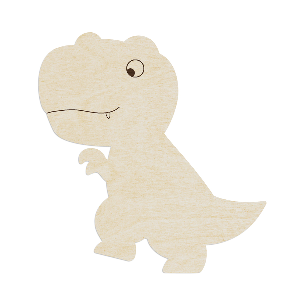 gelaserte Wanddekoration aus Pappelsperrholz "Dino T-Rex" "Dino T-Rex" - Wanddeko Holz aus Pappelsperrholz