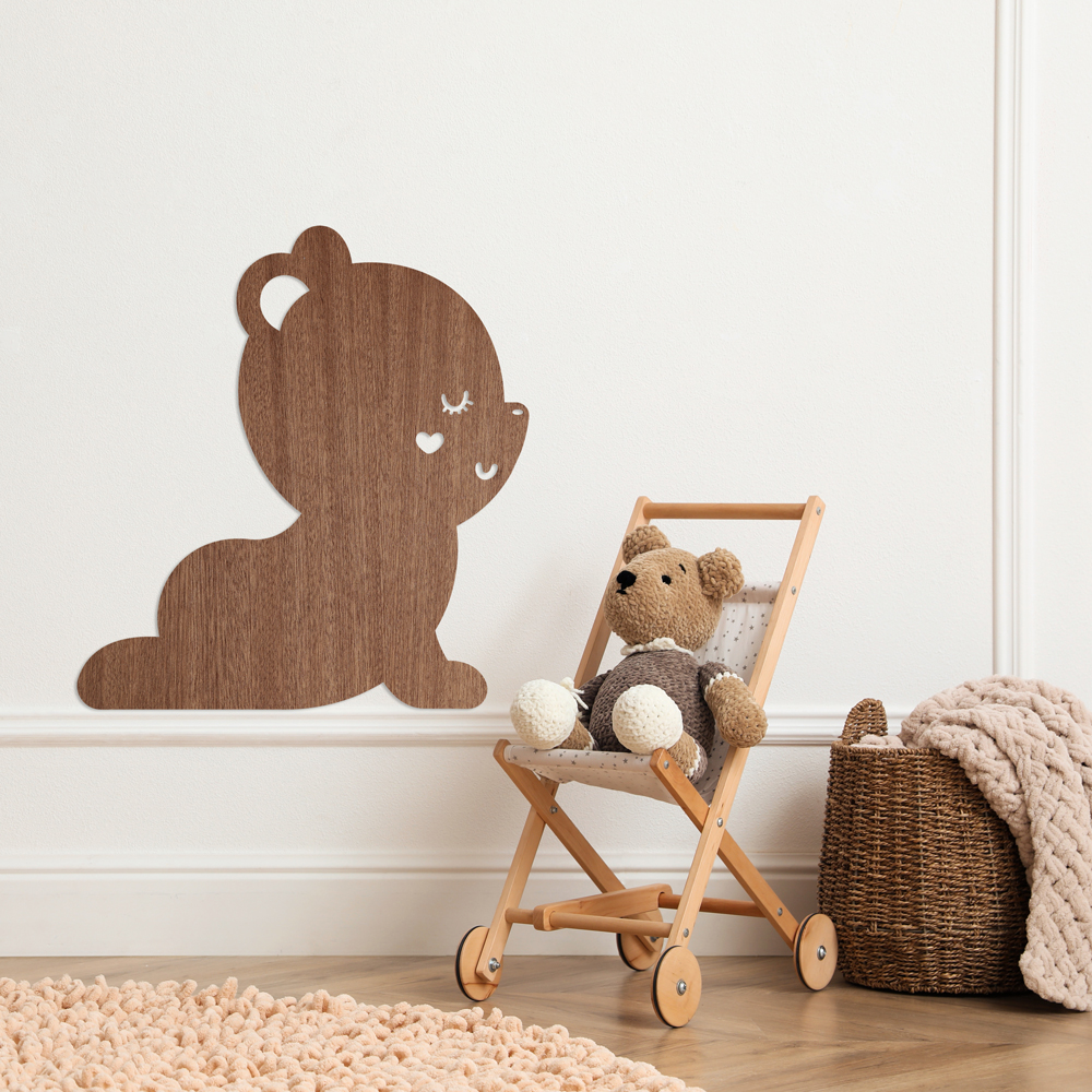 Wanddeko aus Holz | Bär Wanddeko aus Holz | Bär